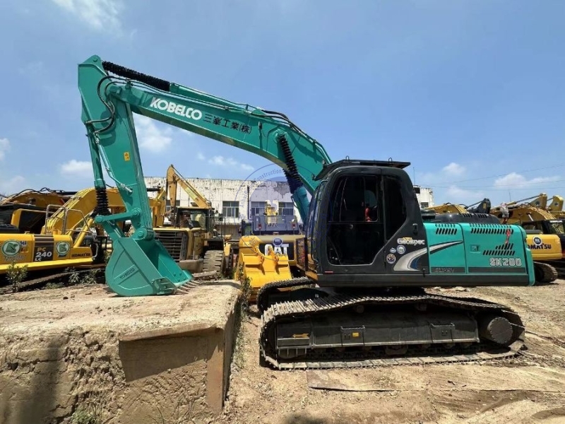 Original Midi Old Used Kobelco Excavator SK200 114KW 20Ton