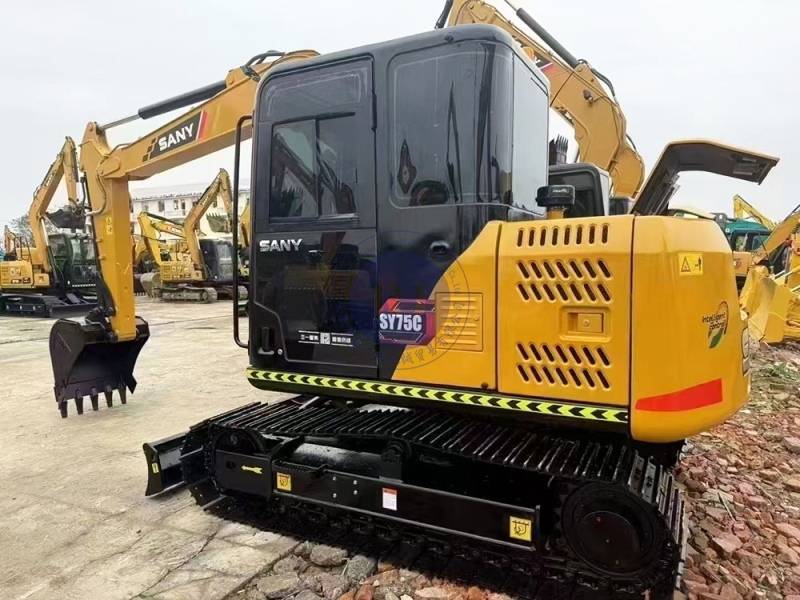 Hot Sale Used Sany SY75C 75c-9 SY75C-10 Excavator 7.5 Ton Excavator Crawler Excavator Price