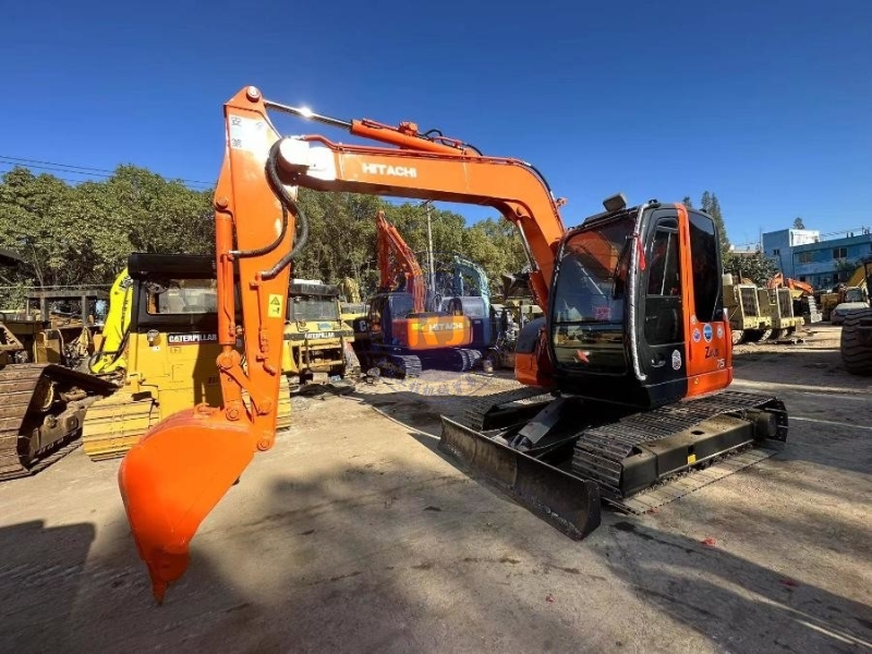 7 Tons ZX75US Used Hitachi Excavator Second Hand Mini Digger