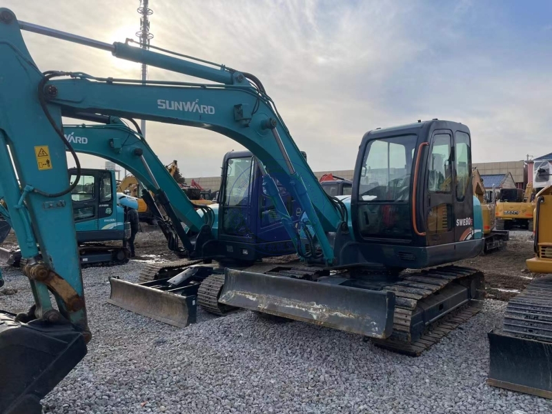 8 Ton Weight Machinery Used Excavator Sunward SWE80E Second Hand Sunward 80E Excavator