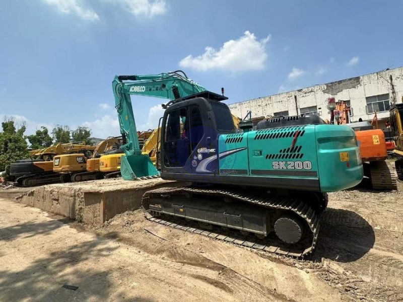 Original Midi Old Used Kobelco Excavator SK200 114KW 20Ton