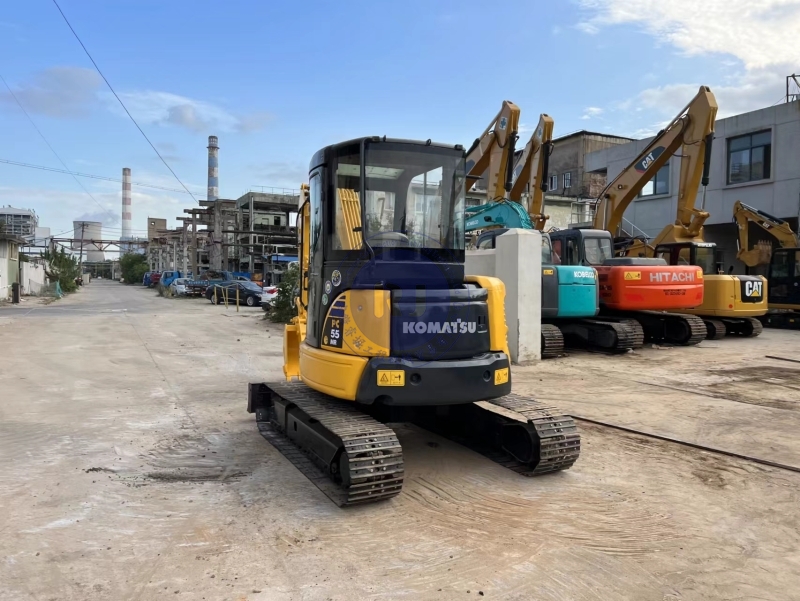 Used KOMATSU PC55MR Excavator 5 Ton Mini Crawler for Household Garden Digger Second-Hand Engine Motor Gear Available