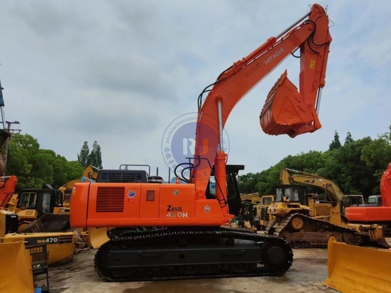 Large Scale Repossessed Hitachi Zx450 Equipment Trader Excavator 45Ton Isuzu Engine