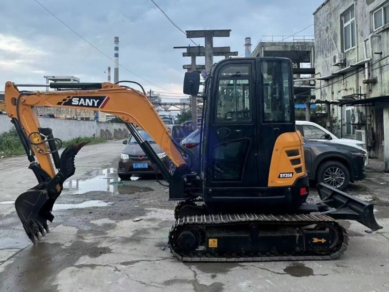 Sany SY35U 2nd Hand Diggers Pre Owned Mini Excavator Hydraulic Crawler 3.5 Ton