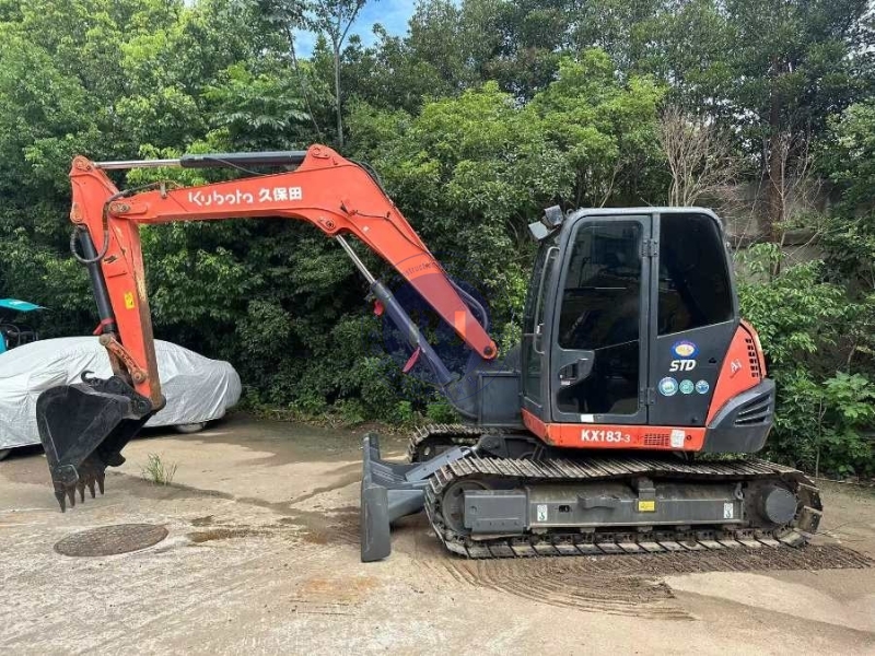 8Ton KX183 Used Kubota Excavator Mini Japan Original Crawler Digger