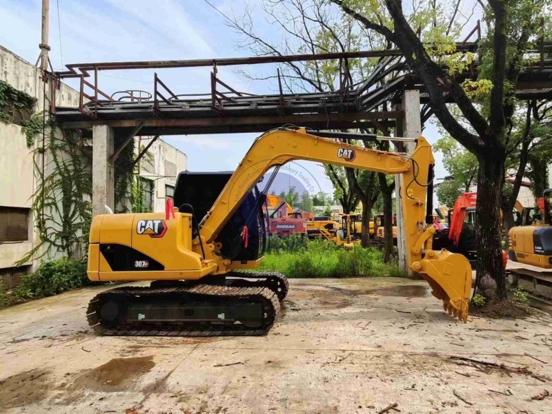 Caterpillar 307D Track Used Compact Excavators Mini Sized 7193KG