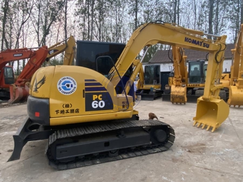 6T Turbocharged Used Komatsu Excavator PC60 Hydraulic Crawler