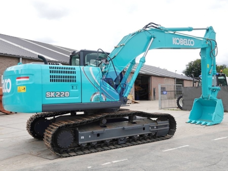 Turbocharged Hydraulic Second hand Kobelco SK220 Excavator Digger 22900KG