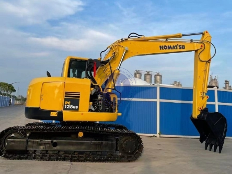 Komatsu PC128US Repossessed Earthmoving Equipment Industrial Digging Machines Used Excavators