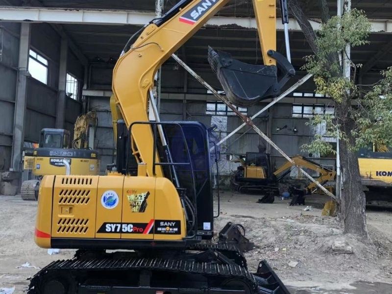 Mini SY75CPro Used Sany Excavator Digger Earth Excavation Equipment