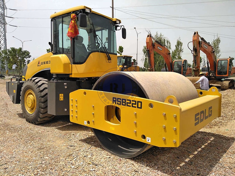 SDLG RS8220 road construction equipment used 22 ton single drum roller for sale